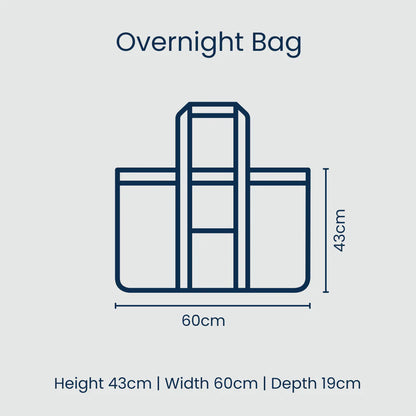 Overnight Bag – Blue Stripe