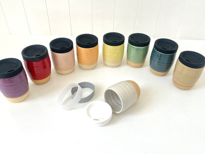 Ceramic Takeaway Cup - Pastel Yellow
