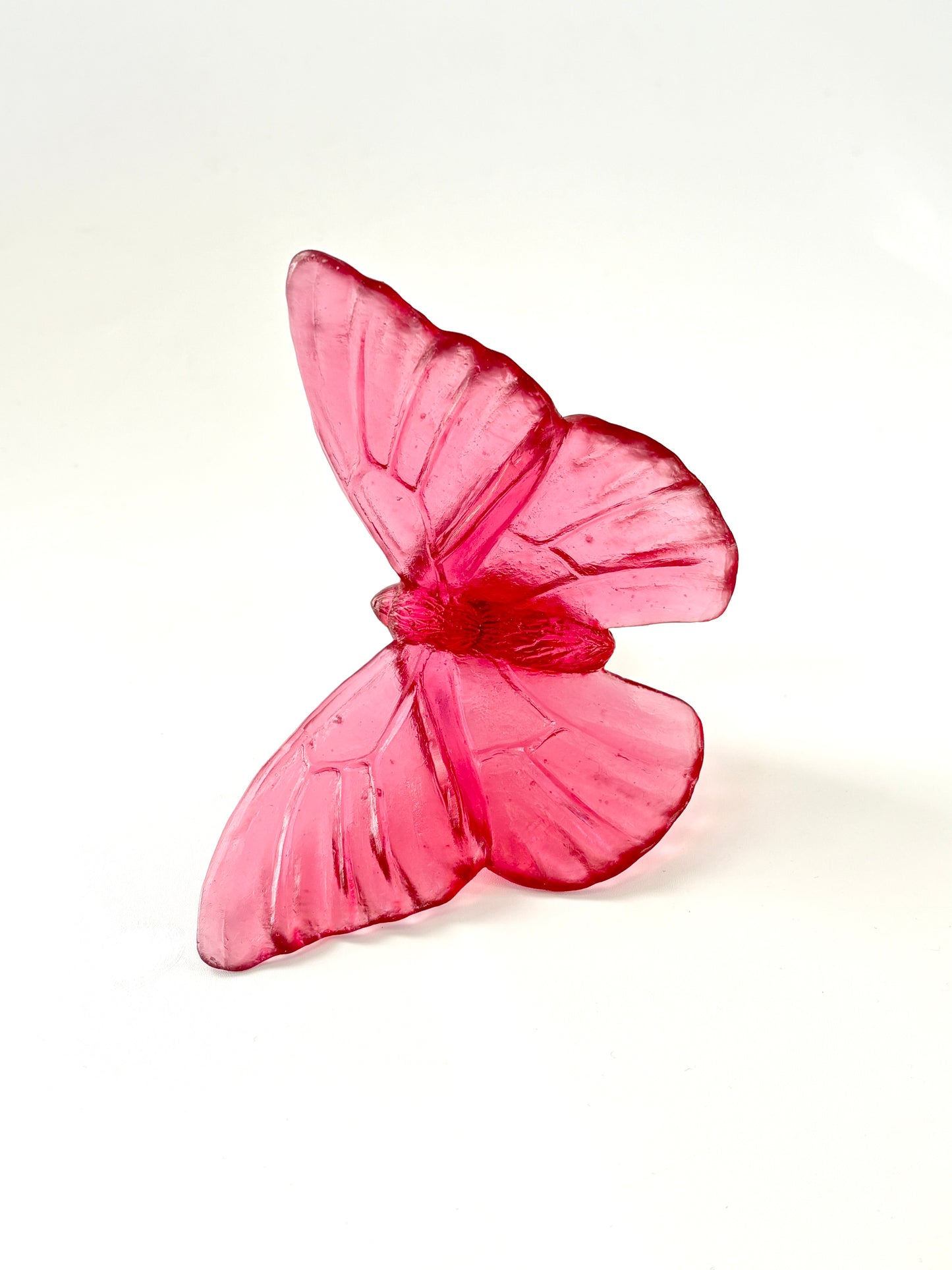Gold Ruby Glass Butterfly Artwork - Admiral - by Luke Jacomb