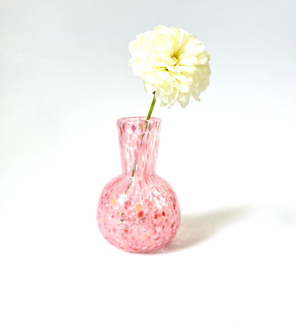 Handblown Glass Diffuser/Vase - Pinks with 2cm Opening