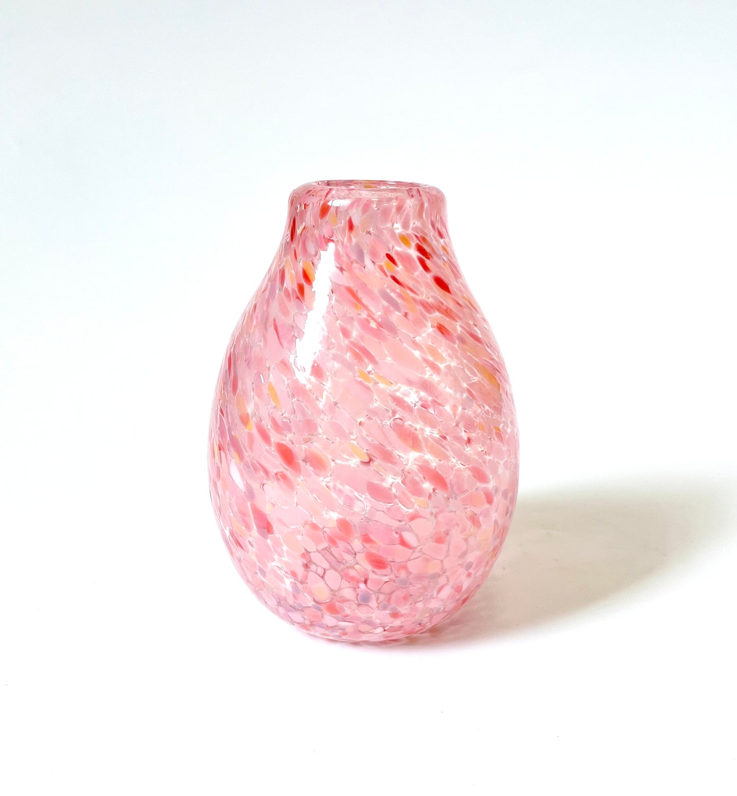 Handblown Glass Diffuser/Vase - Pinks with 2cm Opening