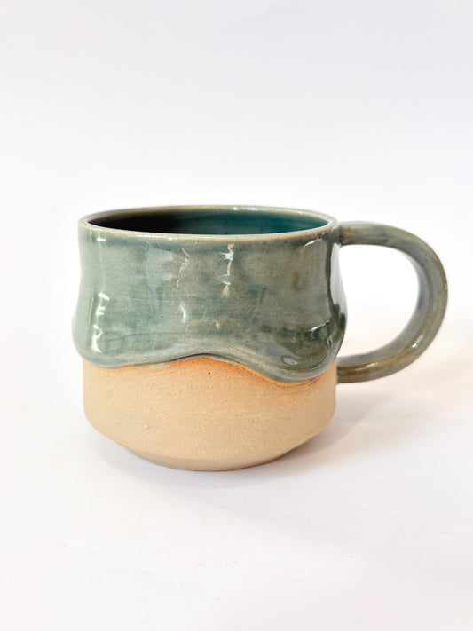 Ceramic "Drippy" Mug - Teal