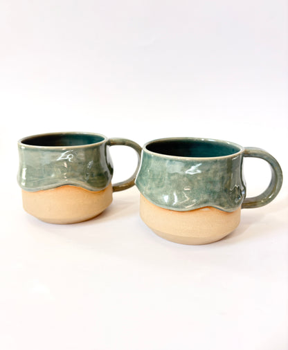 Ceramic "Drippy" Mug - Teal