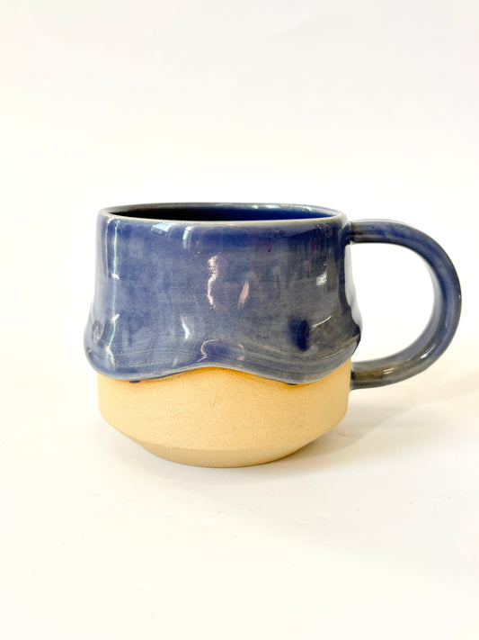 Ceramic "Drippy" Mug - Royal Blue