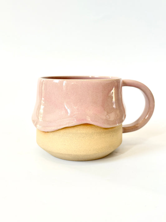 Ceramic "Drippy" Mug - Pink