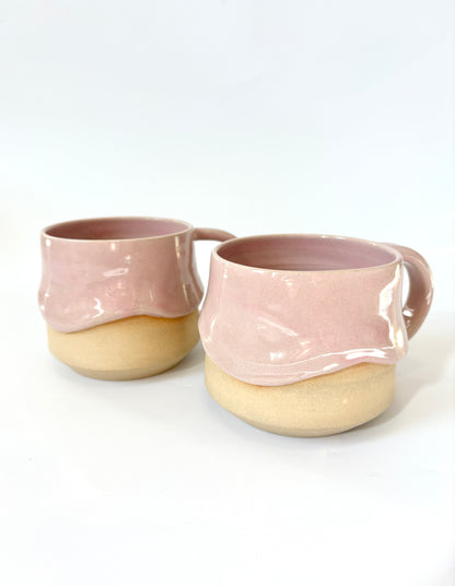 Ceramic "Drippy" Mug - Pink