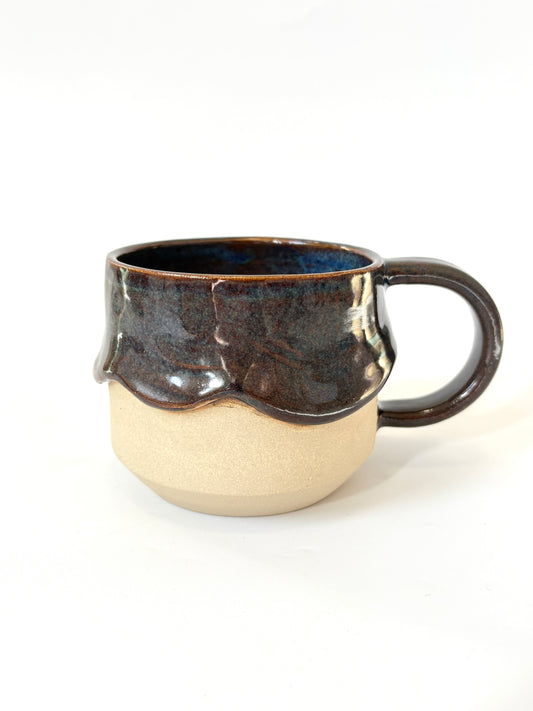 Ceramic "Drippy" Mug - Choc Navy