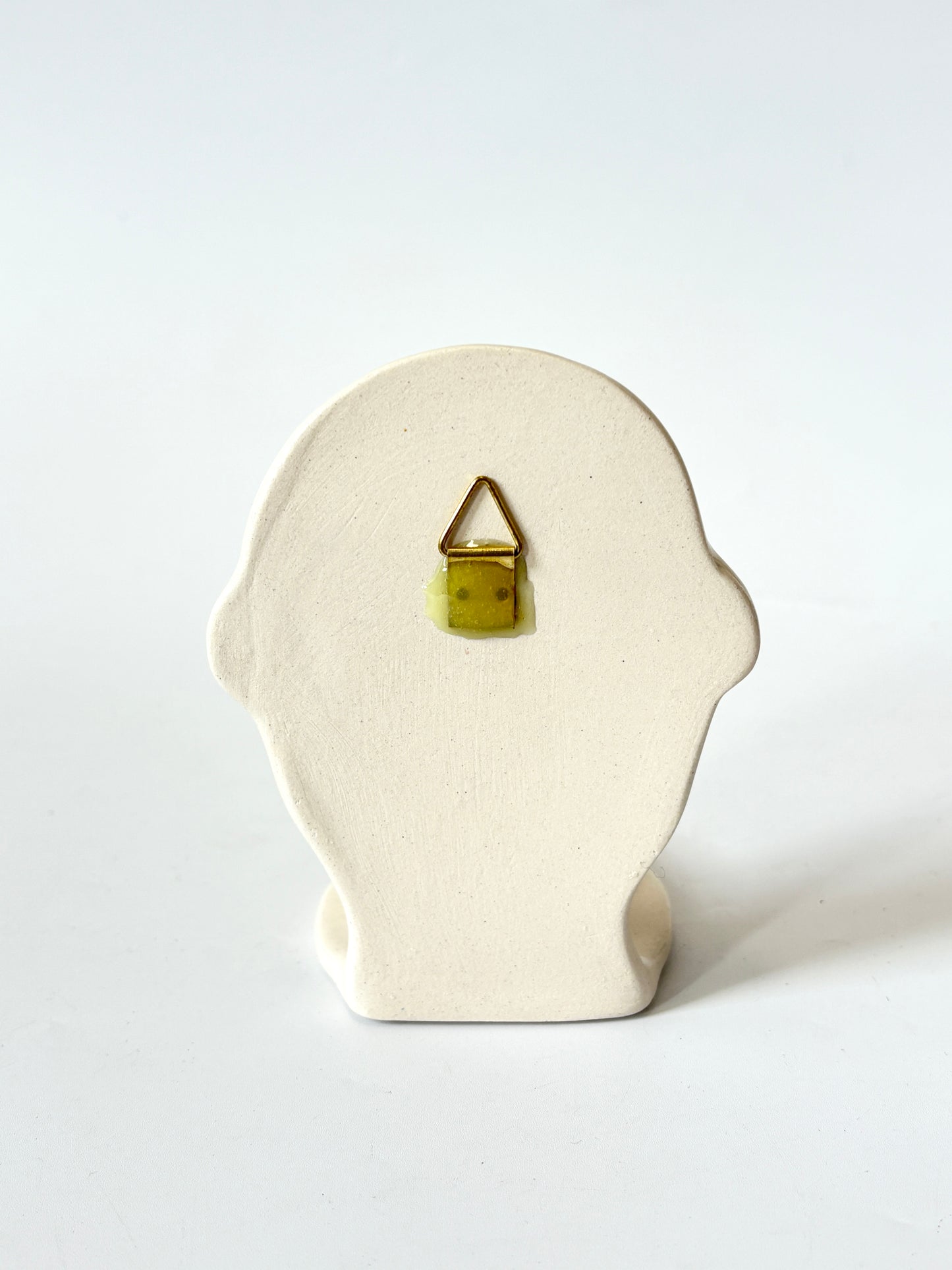 Bald Gentleman Candle Person with Tulip Cheeks - Ceramic candle holder by Studio Soph