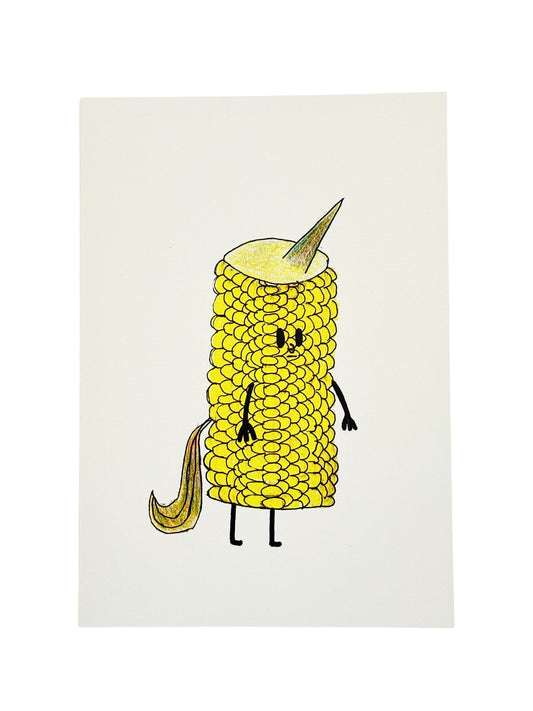 'Uni-Corn' -  Illustrated Card by Jemimadidit