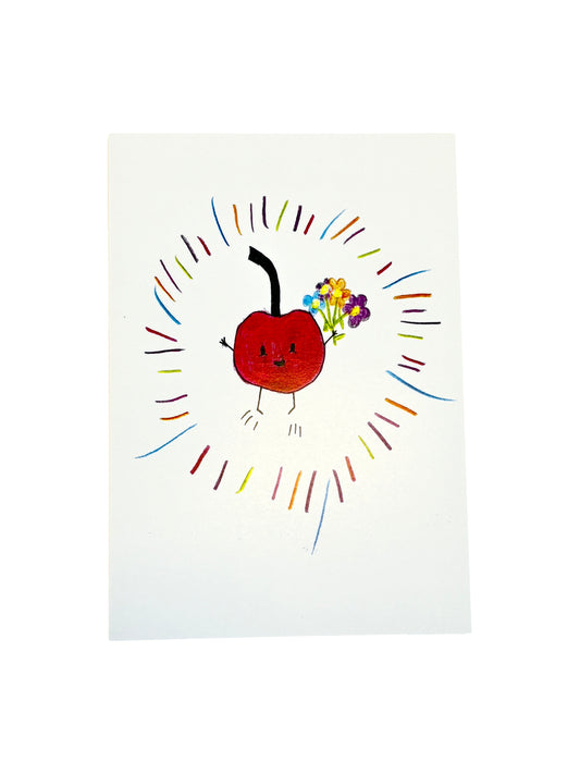 Cheery -  Illustrated Card by Jemimadidit