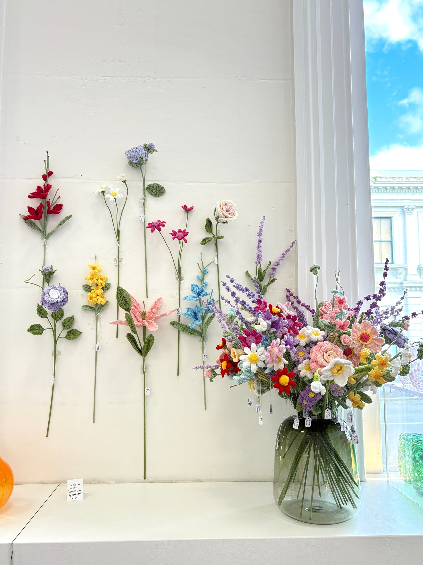 Crochet Orchid Flame - White