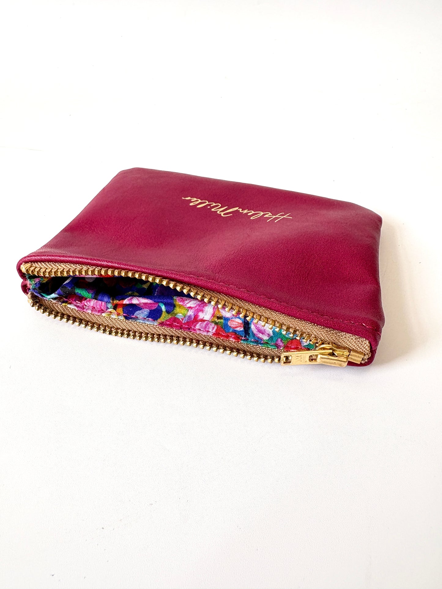 Coin Purse - 12cm - Burgundy