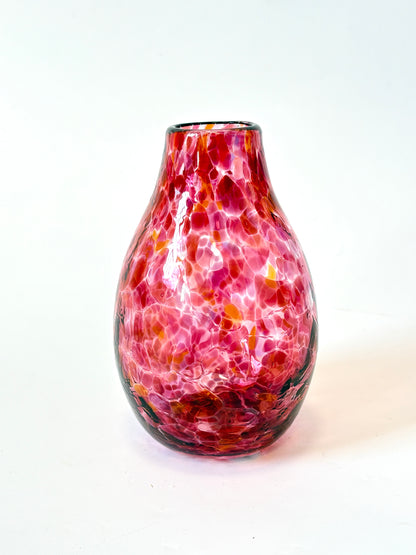 Handblown Glass Diffuser Vase - Red Riot