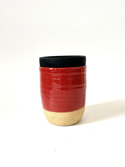 Ceramic Takeaway Cup - Red