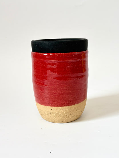 Ceramic Takeaway Cup - Red