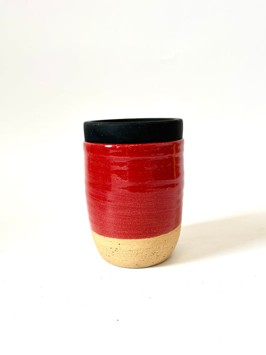 Ceramic Takeaway Cup - Red
