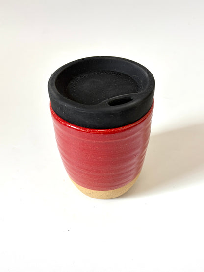 Ceramic Takeaway Cup - Red