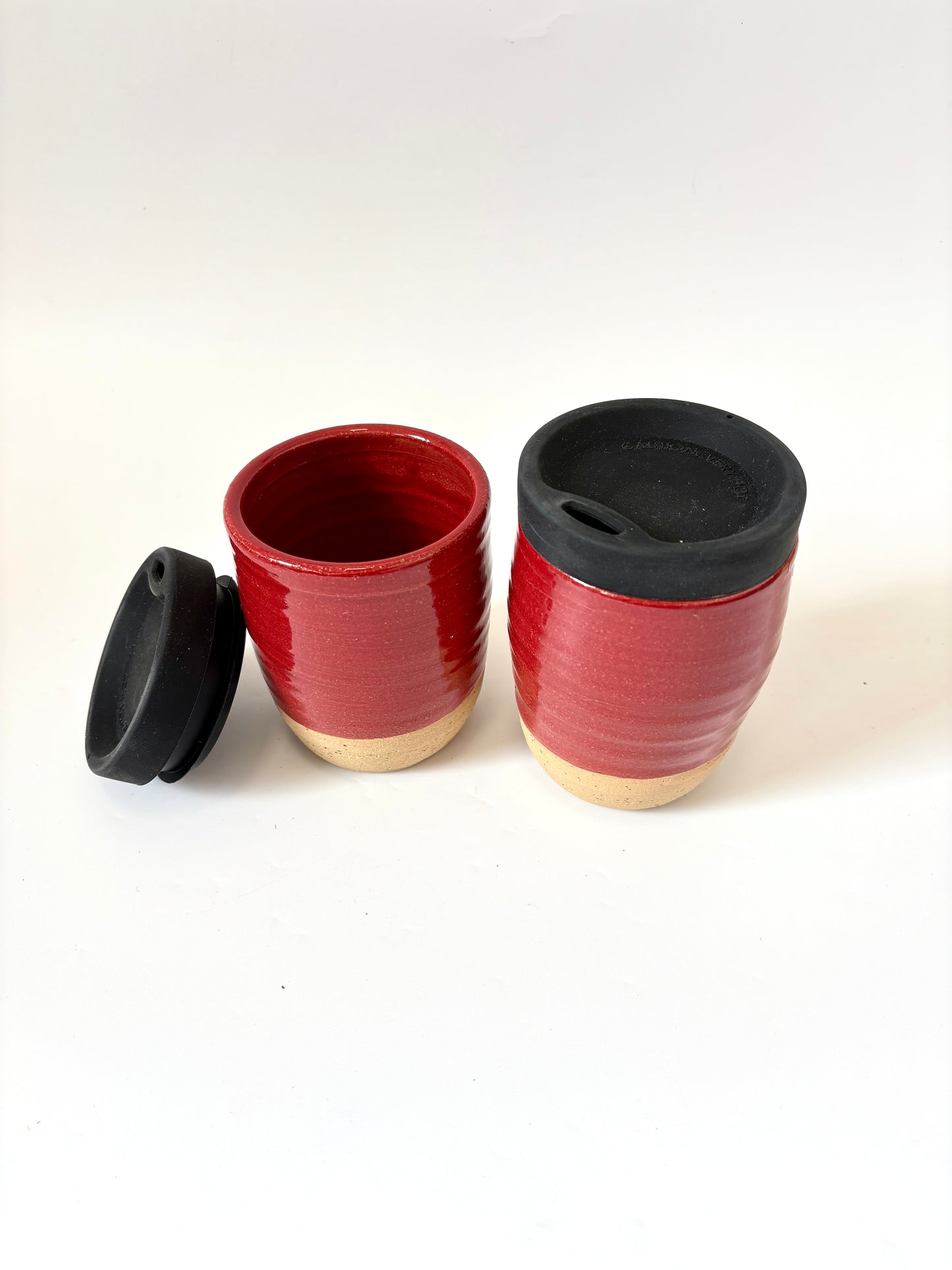 Ceramic Takeaway Cup - Red