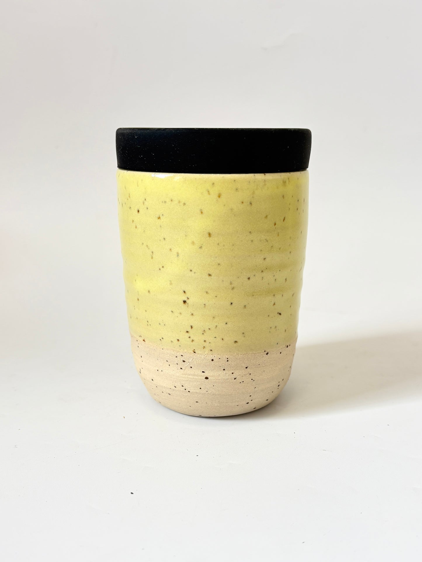 Ceramic Takeaway Cup - Pastel Yellow