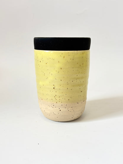 Ceramic Takeaway Cup - Pastel Yellow