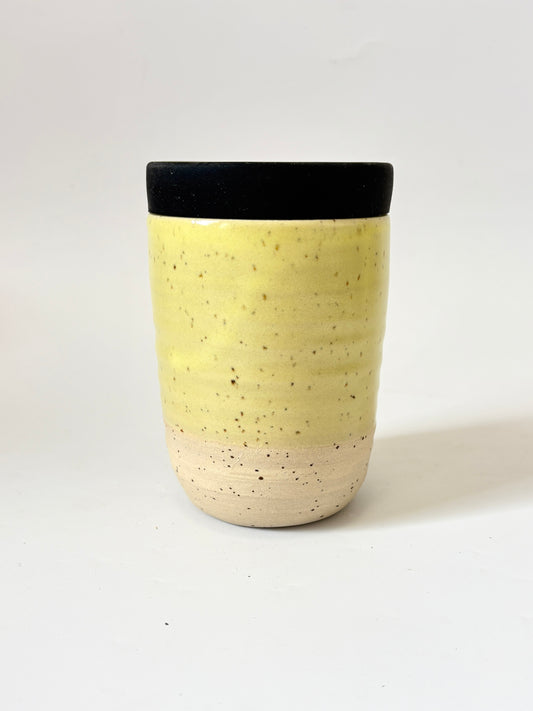 Ceramic Takeaway Cup - Pastel Yellow
