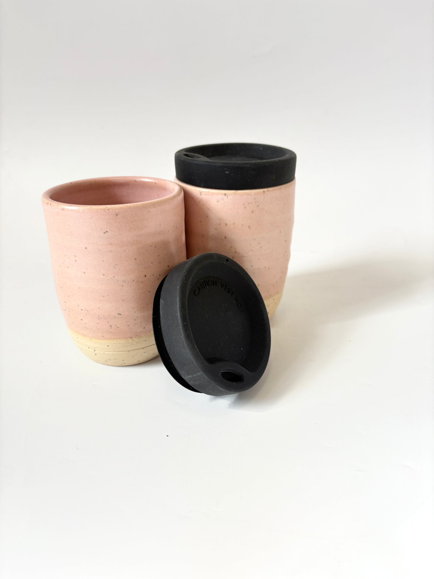 Ceramic Takeaway Cup - Pink