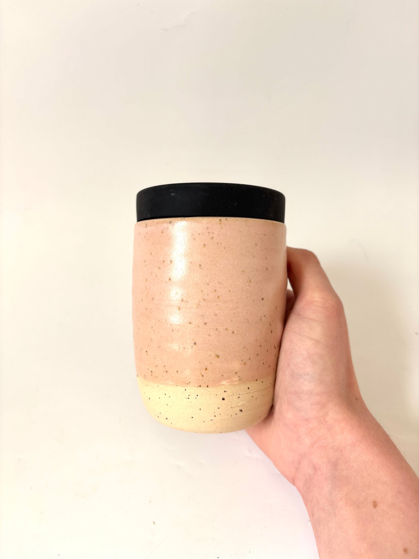 Ceramic Takeaway Cup - Pink
