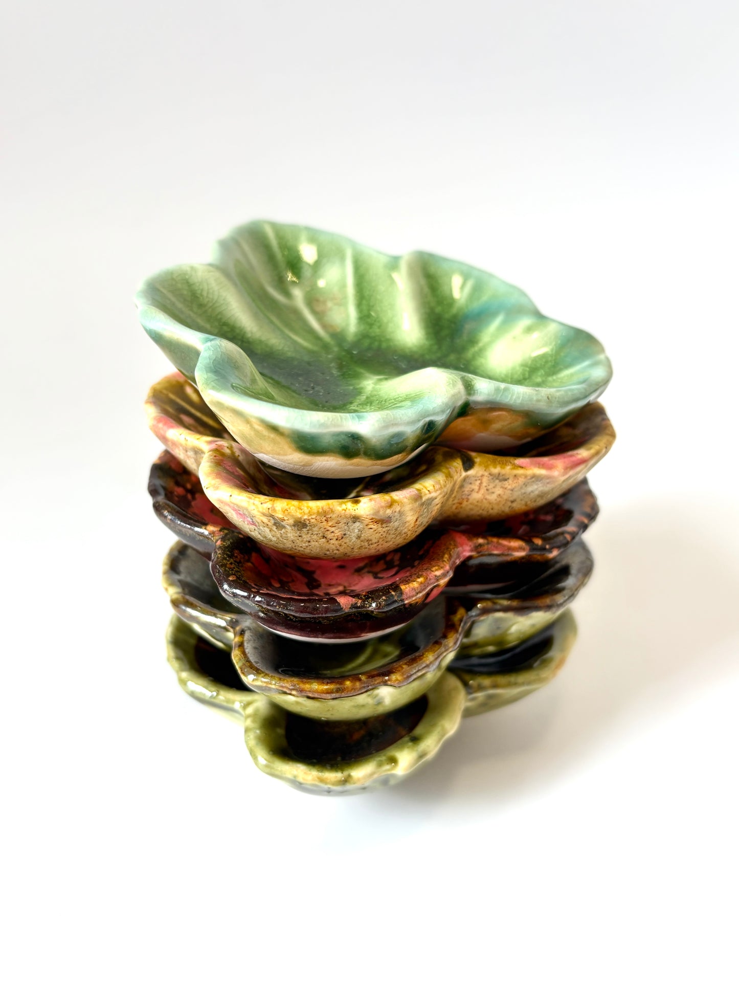 Miniature Porcelain Leaf Dish - assorted colours