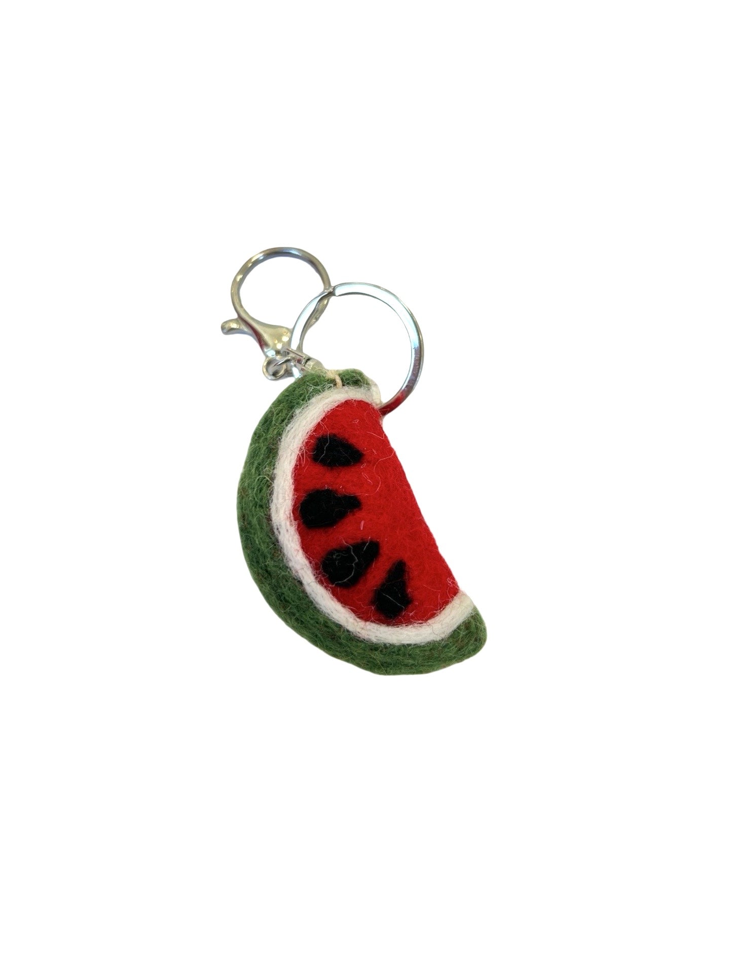 Watermelon Felted Wool Keyring/Clip