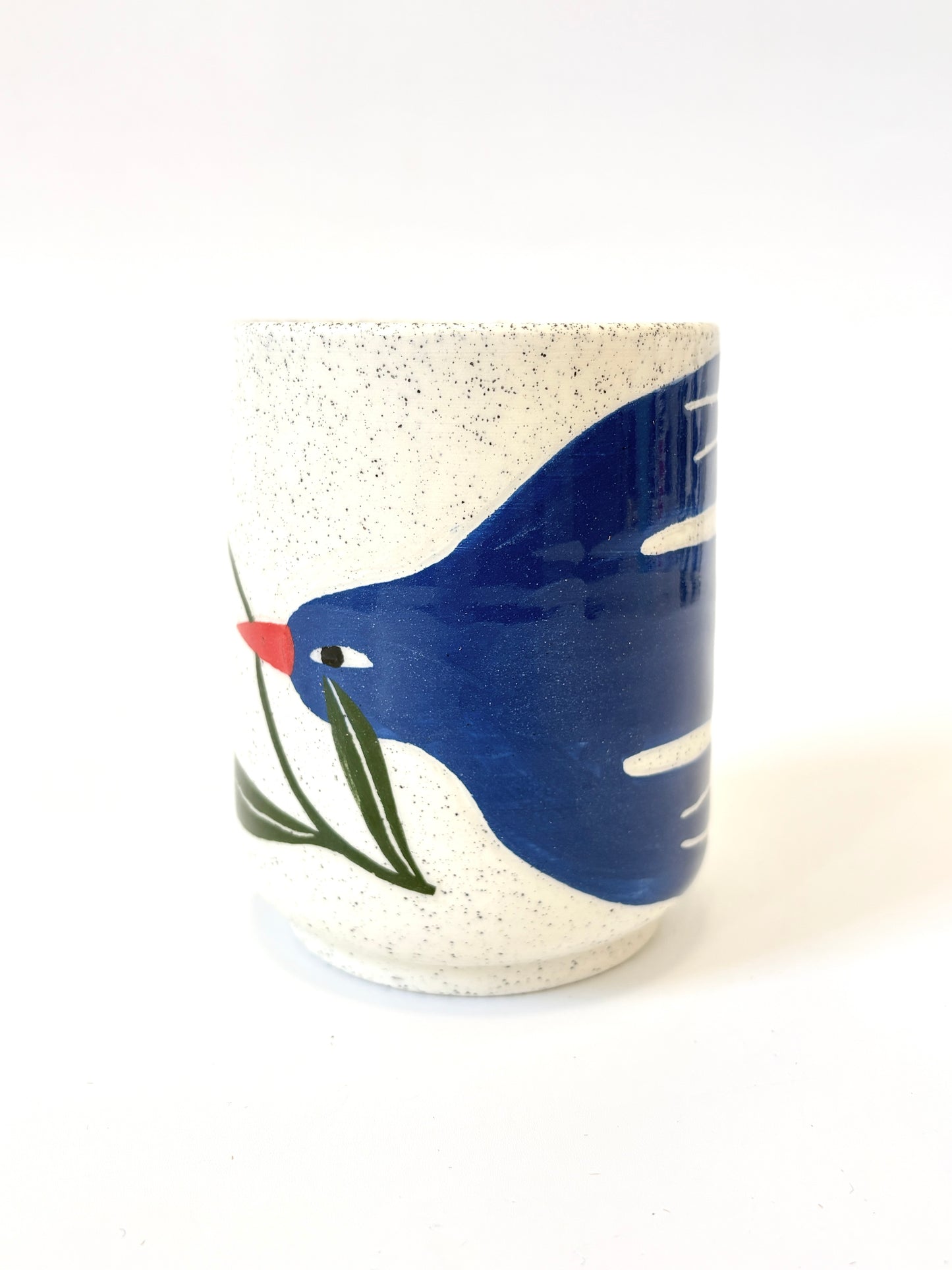 Ceramic Cup by Studio Soph - Blue Bird and Tulip