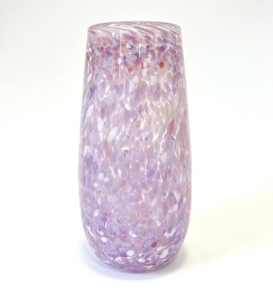 Handblown Glass Cylinder Vase - Lilac (April 24)