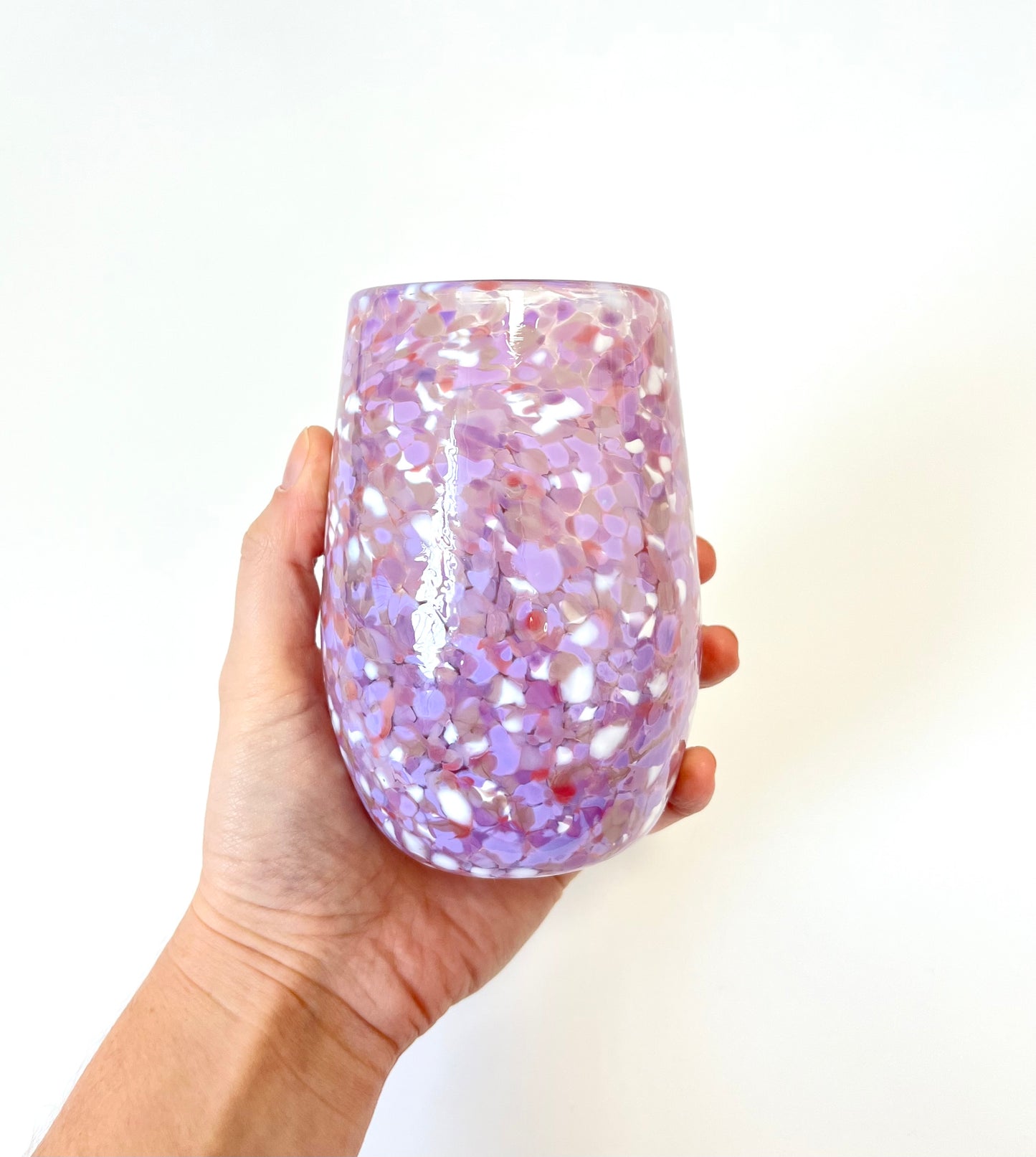 Handblown Glass Tumbler - Lilac