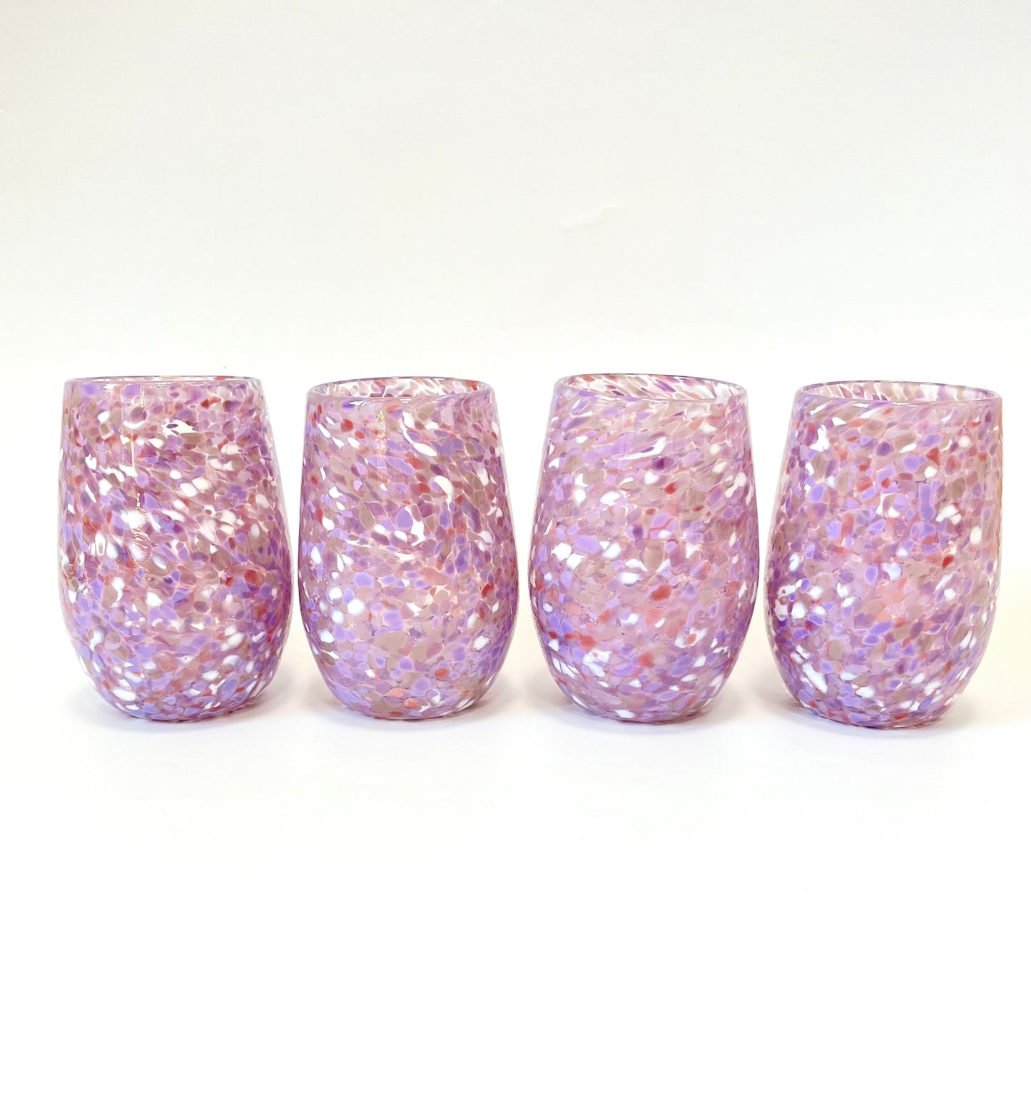 Handblown Glass Tumbler - Lilac