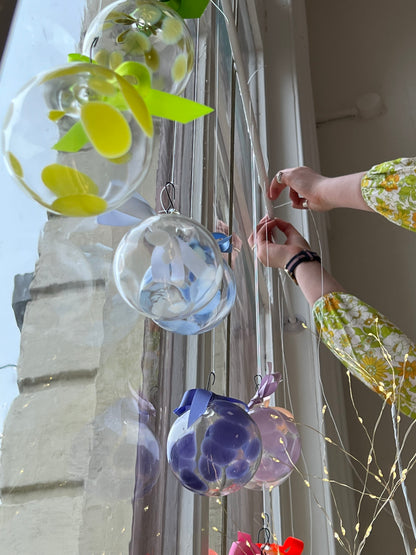 Handblown Glass Bauble - Champagne