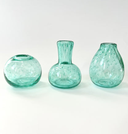 Handblown Glass Diffuser/Vase - Aqua