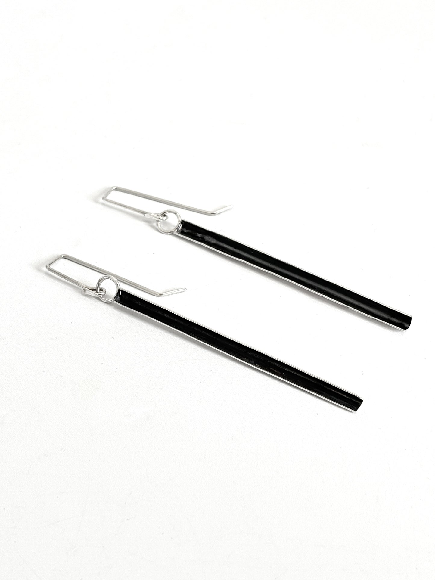 Long Oxide Tube Earrings