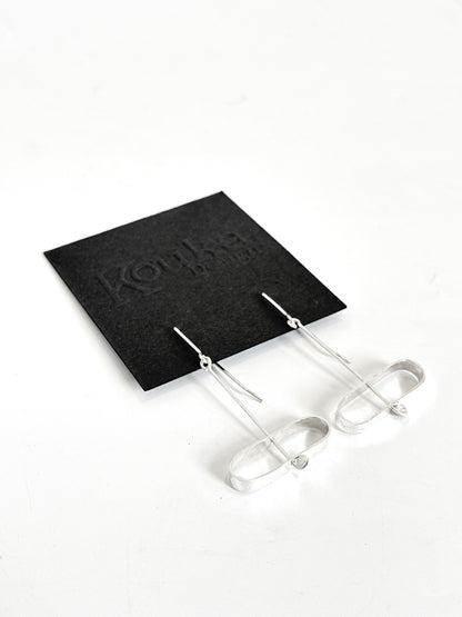 Wide Sideways Earrings