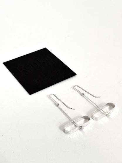 Wide Sideways Earrings