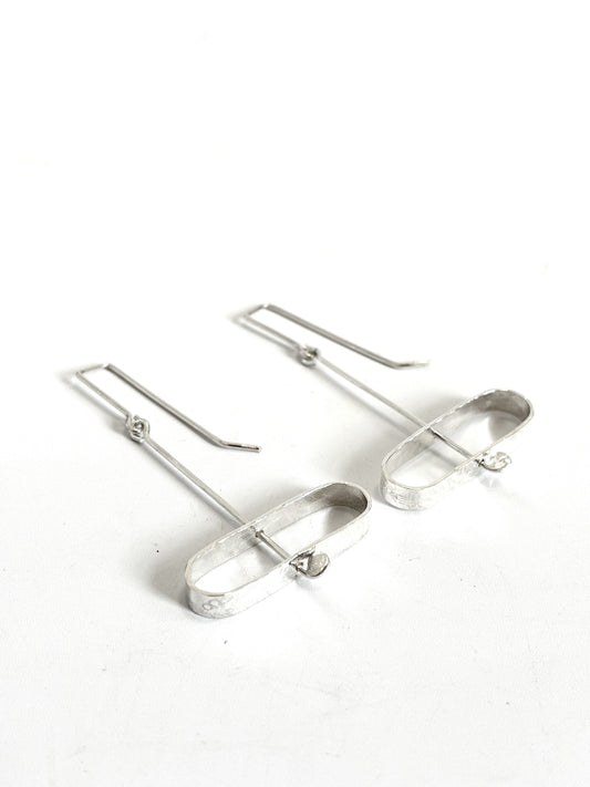 Wide Sideways Earrings