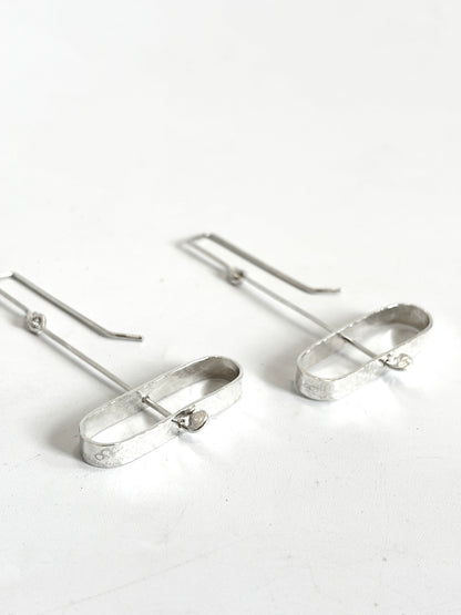 Wide Sideways Earrings