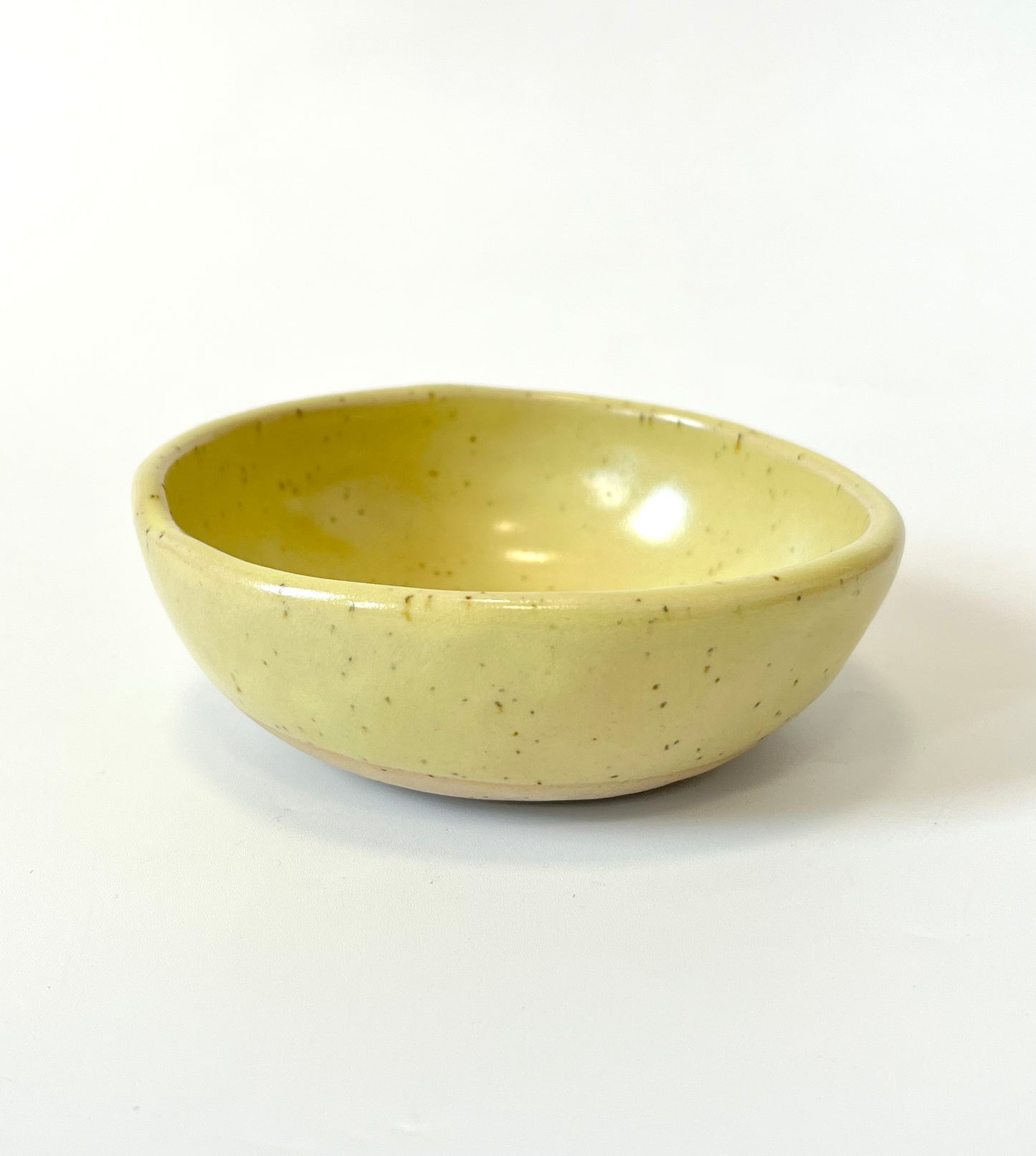 Small Handmade Ceramic Bowl - Pastel Yellow