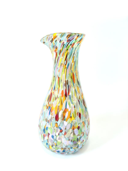 Handblown Glass Carafe - Waterlily (22672)