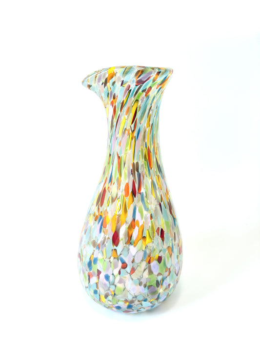 Handblown Glass Carafe - Waterlily (22672)