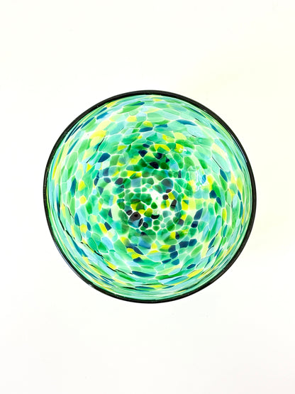 Handblown Glass Lolly Bowl - Green