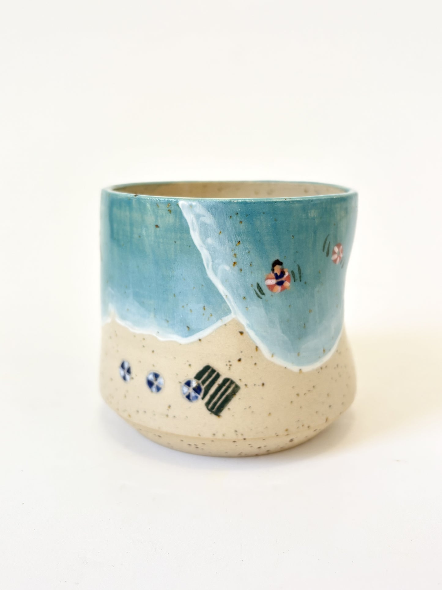 Handmade Ceramic Beach Tumbler