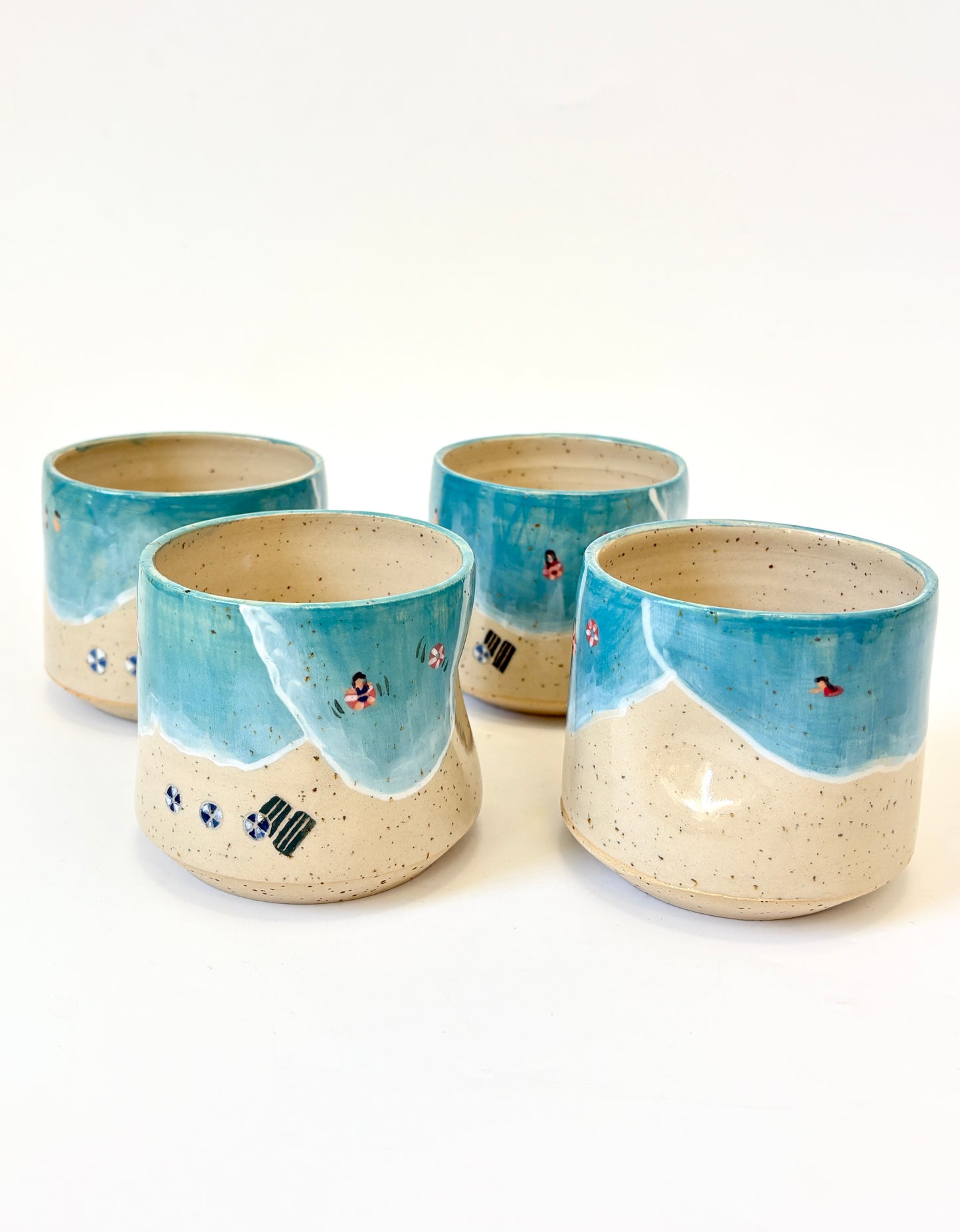 Handmade Ceramic Beach Tumbler