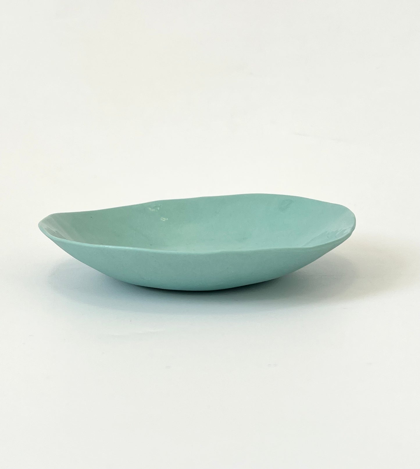 Aqua Porcelain Dish - One of a Kind Ceramic - Small 15cm