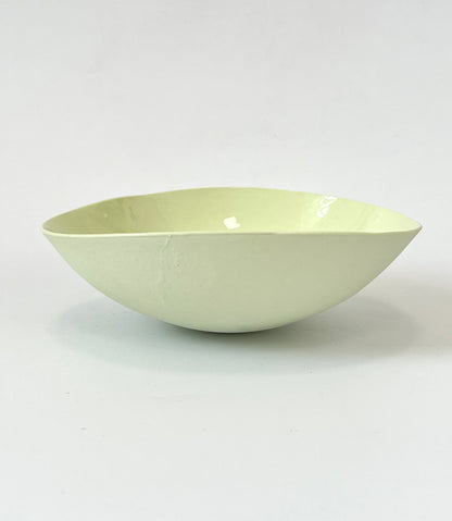 Pistachio Porcelain Bowl - One of a Kind Ceramics -16cm