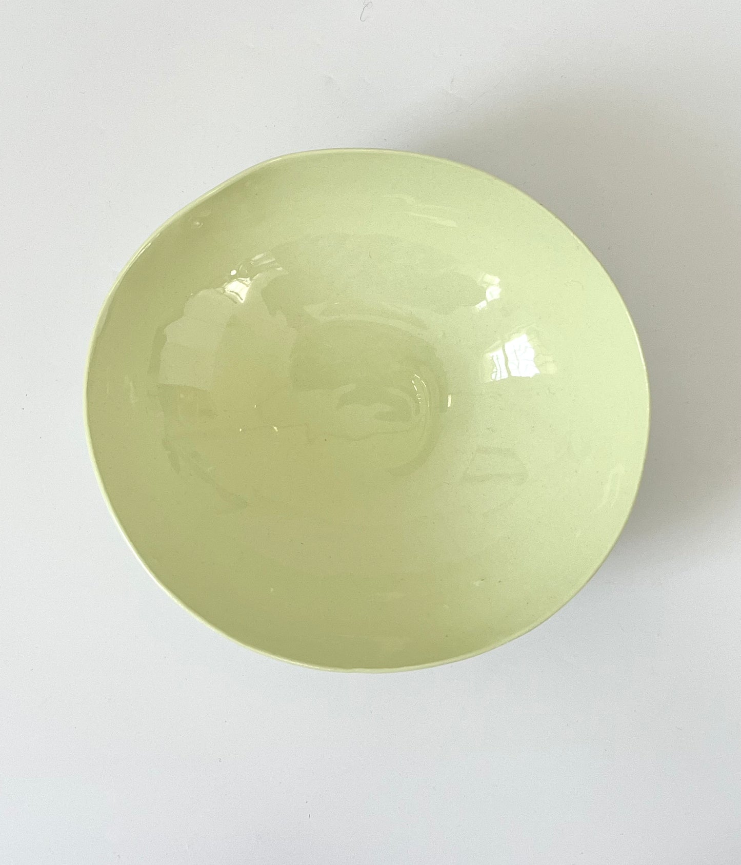 Pistachio Porcelain Bowl - One of a Kind Ceramics -16cm