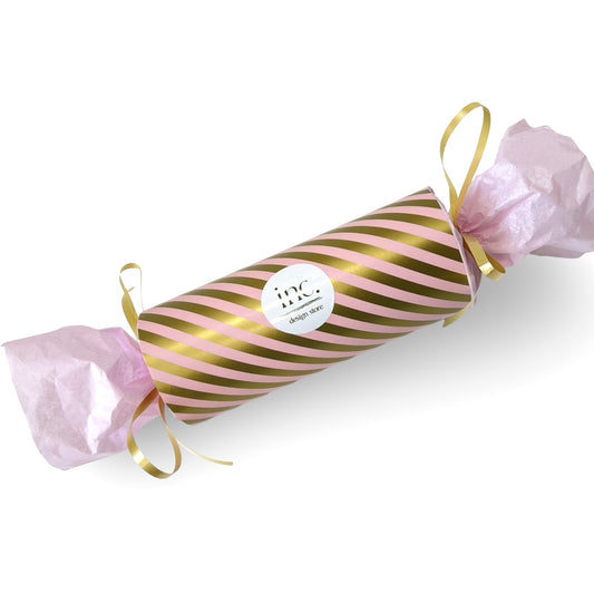 Inc Store Christmas Cracker '25 - pink & gold